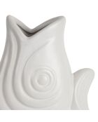Vase Poisson Mer Blanc - 20x13xh30 cm