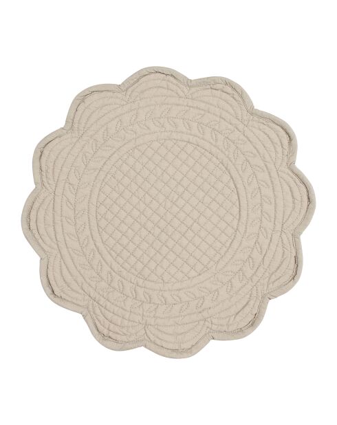 Set de table rond boutis mastic - d42cm