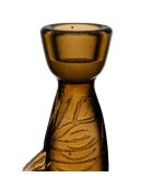 Bougeoir poisson oanez ambre - h20cm