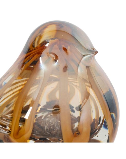 Décoration Moineau Serin Brun - H15 cm