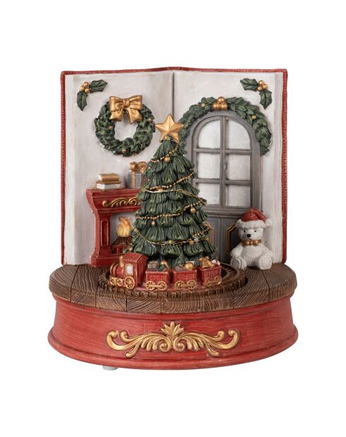 Décoration LED Sapin Chalet - H17 cm