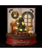 Décoration LED Sapin Chalet - H17 cm