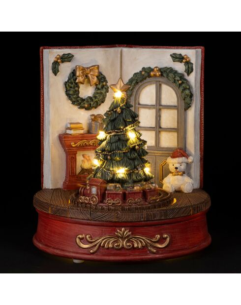 Décoration LED Sapin Chalet - H17 cm