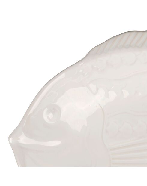 Plat creux poisson blanc - 46x32x9cm