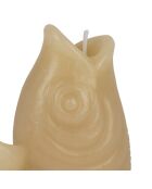 Candela pesce beige - 7,5x4,5xh12 cm