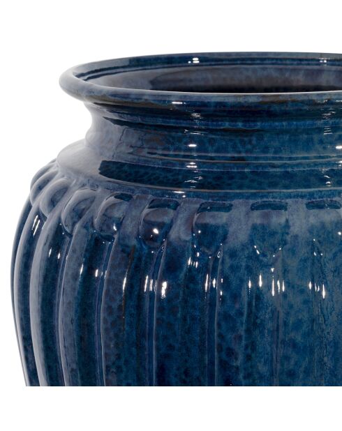 Vase méditerranée bleu - d32.5xh50cm