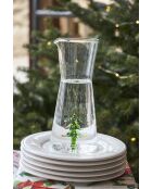 Carafe sapin noel vert - 1l verre