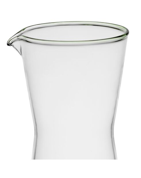 Carafe sapin noel vert - 1l verre