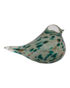 Presse-papier Moin Serin émeraude/doré - H8 cm