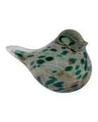 Presse-papier Moin Serin émeraude/doré - H8 cm