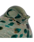 Presse-papier Moin Serin émeraude/doré - H8 cm