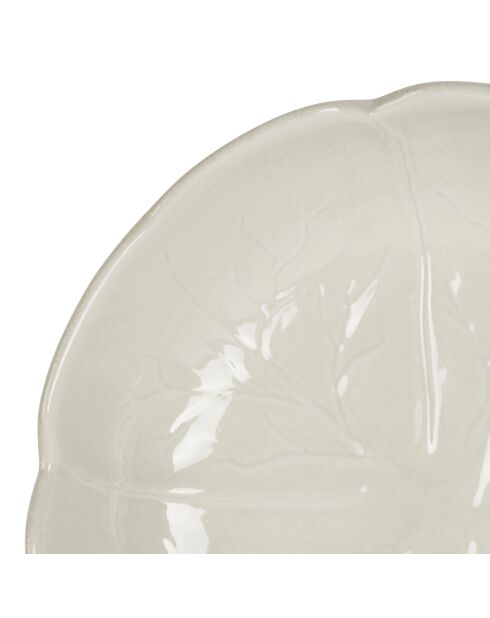 Plato hondo de col blanca, 20 cm de diámetro