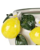 Vase citronnier jaune/vert - h15cm