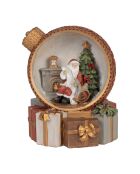 Santa Chalet LED-decoratie - H17 cm