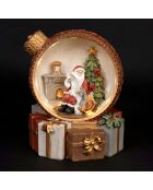 Santa Chalet LED-decoratie - H17 cm