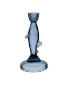 Portacandele Oanez Blue Fish - H20 cm