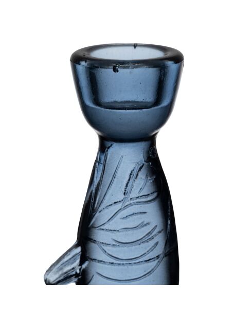 Portacandele Oanez Blue Fish - H20 cm