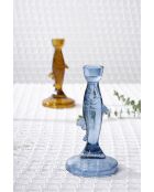 Portacandele Oanez Blue Fish - H20 cm