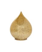 Décoration LED Goutte Avalu dorée - H13 cm