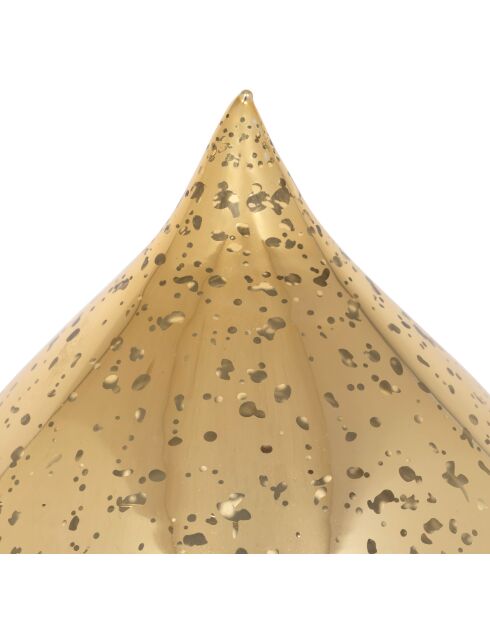 Décoration LED Goutte Avalu dorée - H13 cm