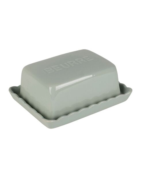 Beurrier dulci vert eau - 16x13x6cm