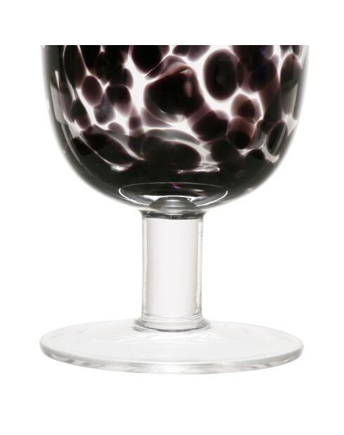 Verre pied preline noir -30cl