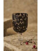 Verre pied preline noir -30cl