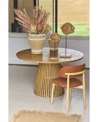 Fleur artificielle Biloba Rose Corail - H130 cm