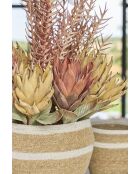 Fleur artificielle Biloba Rose Corail - H130 cm