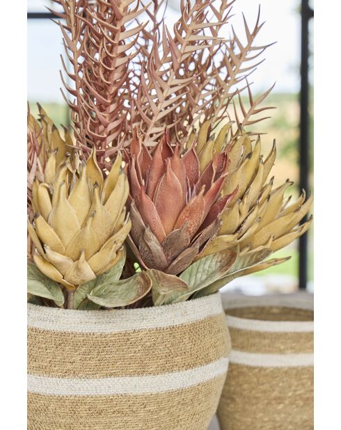 Fleur artificielle Biloba Rose Corail - H130 cm