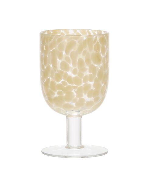 Verre pied preline ecru - 30cl