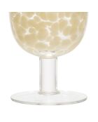 Verre pied preline ecru - 30cl