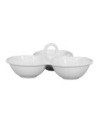 Coupelle triple darcy blanche - d26cm