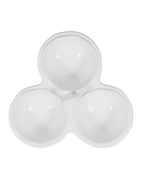 Coupelle triple darcy blanche - d26cm