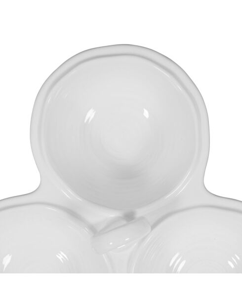 Coupelle triple darcy blanche - d26cm