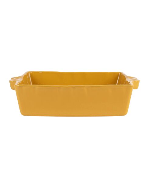 Plat four carré feston curry  - 29x 25cm