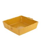 Plat four carré feston curry  - 29x 25cm