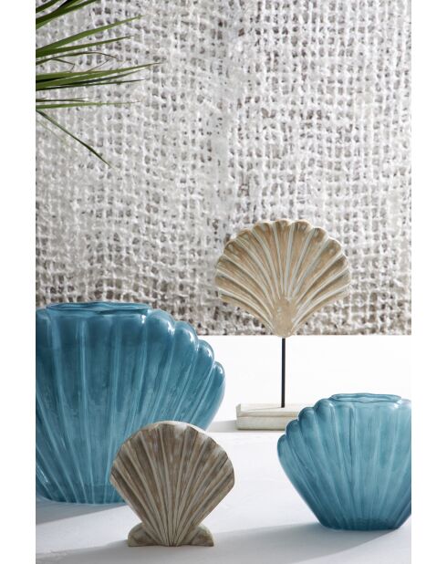 Vase leucie bleu - 28x12xh22cm