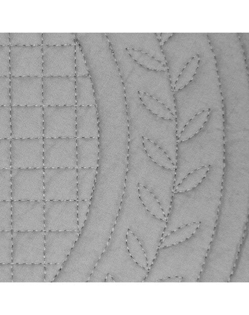 Set de Table Boutis Gris Perle - D42 cm