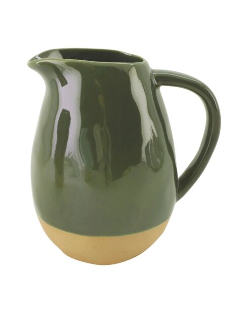 Pichet jade kaki - 1.9l-13x18x 20cm