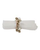 Rond de Serviette Coquilages blanc - D4 cm