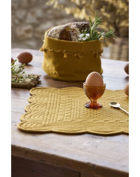 Set de Table Boutis Moutarde - 48x34 cm