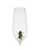Flûte sapin noël verte - 25cl