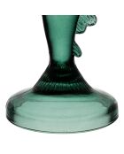 Bougeoir Poisson Oanez émeraude - H20 cm