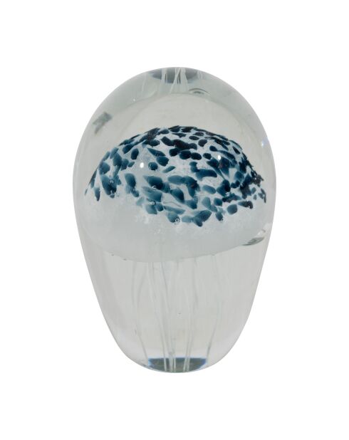 Décoration Sulfure Amarres blanc/bleu - H9 cm