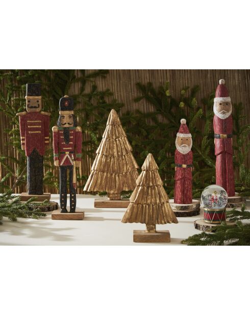 2 Décorations Soldat Casse-noisette rouges - H60 cm