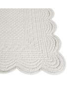 Set de Table Rectangulaire Boutis Gris Perle - 48 cm