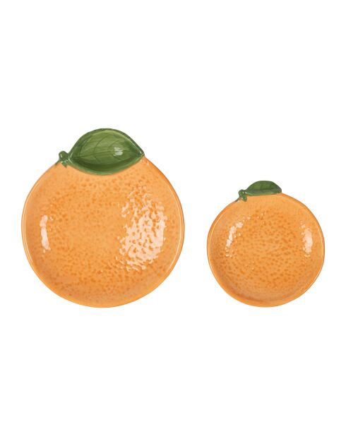 2 Plats2 agrumes orange - d16/d11cm