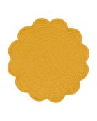 Set de Table Rond Boutis Moutarde - D42 cm