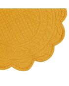 Set de Table Rond Boutis Moutarde - D42 cm